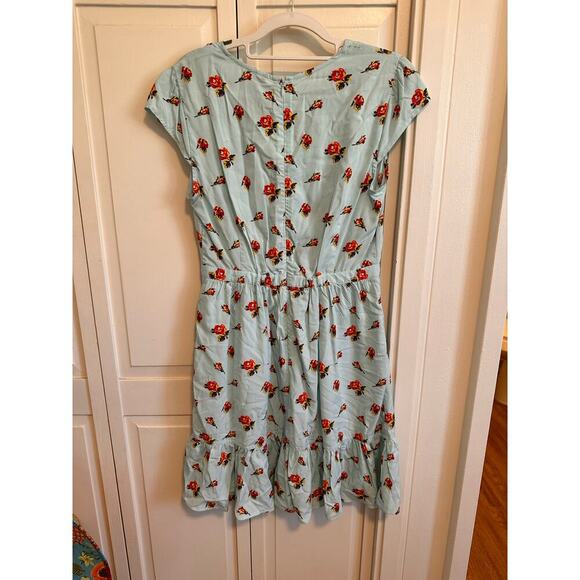 J. Crew Mercantile Faux Wrap Floral Dress Size 4 - Picture 4 of 8